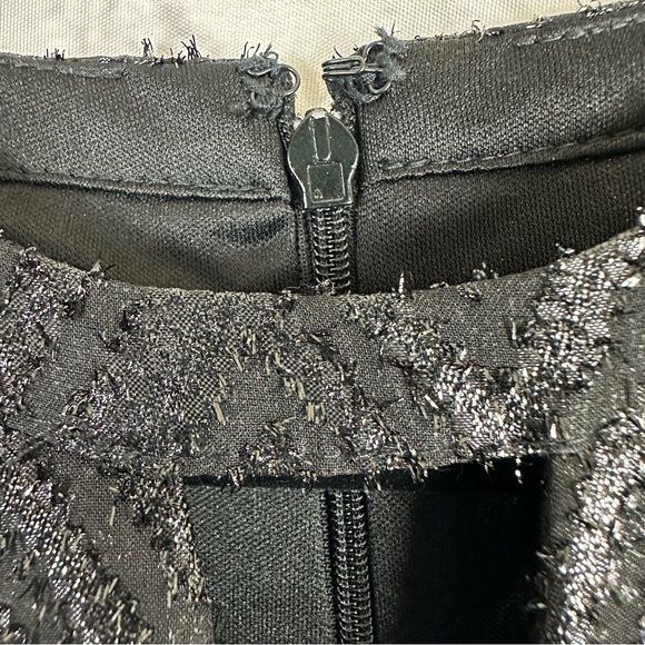 KENSIE RUFFLE SHIMMERY BLACK DRESS SIZE(10) - Picture 13 of 17